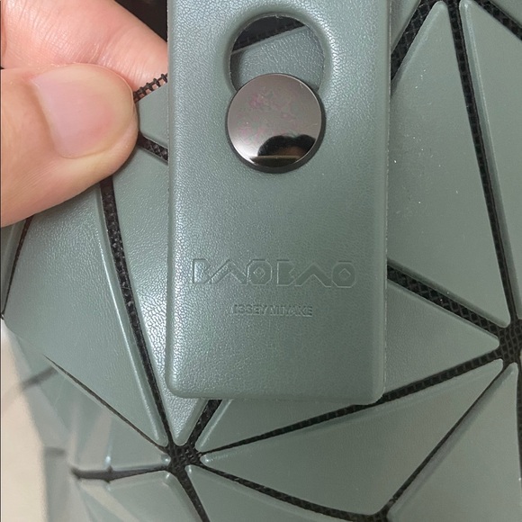 BAO BAO ISSEY MIYAKE Dark Grey Geometric-Panelled Tote Bag - Picture 3 of 7